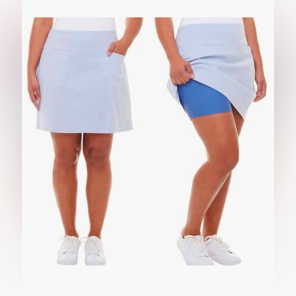 S.C. & CO. Blue Golf Skort With Pockets 360 Tummy Control Size L 
NEW NO TAGS